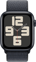 Apple Watch SE 2024 44mm Midnight Sport Loop voorkant