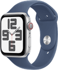 Apple Watch SE 2024 4G 44mm Zilver Sportband S/M Main Image