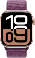Apple Watch Series 10 42mm Roségoud Sport Loop voorkant