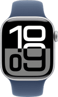 Apple Watch Series 10 4G 42mm Zilver Sportband S/M voorkant