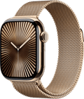 Apple Watch Series 10 4G 42 mm Titane Or Bracelet Milanais Main Image