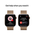 Apple Watch Series 10 4G 42 mm Titane Or Bracelet Milanais visuel fournisseur