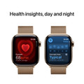Apple Watch Series 10 4G 42 mm Titane Or Bracelet Milanais visuel fournisseur