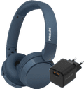 Philips TAH4209 Blauw + BlueBuilt Quick Charge Oplader met Usb A Poort 18W Zwart Main Image