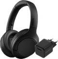 Philips TAH8506 Zwart + BlueBuilt Quick Charge Oplader met Usb A Poort 18W Zwart Main Image