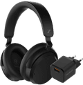 Sennheiser Accentum Wireless Zwart + BlueBuilt Quick Charge Oplader met Usb A Poort 18W Main Image