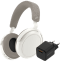 Sennheiser Momentum 4 Wireless Wit + BlueBuilt Quick Charge Oplader met Usb A Poort 18W Main Image
