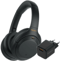 Sony WH-1000XM4 Zwart + BlueBuilt Quick Charge Oplader met Usb A Poort 18W Zwart Main Image