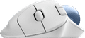 Logitech ERGO M575S Wireless Trackball Muis Wit voorkant