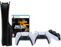 PS5 Slim Disc Edition + Black Ops 6 + Covers Zwart + Extra Controller Wit + Oplaadstation Main Image
