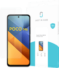 Just In Case Tempered Glass POCO M6 Screenprotector verpakking