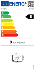 Philips 242B1G/00 energielabel