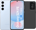 Samsung Galaxy S24 FE 256GB Blauw 5G + Clear View Book Case Zwart Main Image