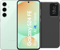 Samsung Galaxy S24 FE 256GB Green 5G + Clear View Book Case Black Main Image
