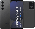 Samsung Galaxy S24 FE 128GB Grijs 5G + Clear View Book Case Zwart Main Image