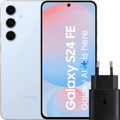 Samsung Galaxy S24 FE 128GB Blauw 5G + Samsung Oplader 25 Watt Zwart Main Image