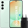 Samsung Galaxy S24 FE 256GB Groen 5G + Samsung Oplader 25 Watt Zwart Main Image