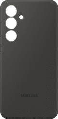 Samsung Galaxy S24 FE Siliconen Back Cover Zwart achterkant