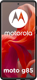 Just in Case Soft Design Motorola Moto G85 Back Cover Zwart voorkant