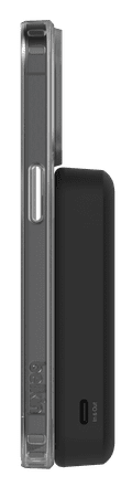 Belkin Draadloze Powerbank met MagSafe Magneet en Snelladen 10.000 mAh Zwart rechterkant