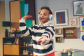 JBL JR470NC White product in use