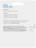 Microsoft Office Famille 2024 FR arrière