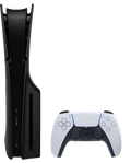 PlayStation 5 Slim Disc Edition + Covers Zwart Main Image