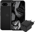 Google Pixel 8a 128 Go Noir 5G + BlueBuilt Chargeur avec Port USB-C 30 W Noir Main Image