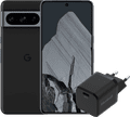 Google Pixel 8 Pro 128 Go Noir 5G + BlueBuilt Chargeur avec Port USB-C 30 W Noir Main Image
