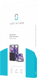 Just in Case Motorola Razr 50 Ultra Hard Case Zwart verpakking