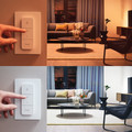 Philips Hue Pillar Mounted Spot Light White Ambiance - Black - 2-spot + Dimmer product in use