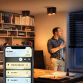 Philips Hue Pillar Mounted Spot Light White Ambiance - Black - 2-spot + Dimmer product in use