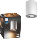 Philips Hue Pillar Mounted Spot Light White Ambiance - White - 1-spot front