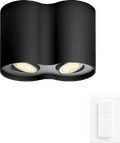 Philips Hue Pillar Mounted Spot Light White Ambiance - Black - 2-spot + Dimmer Main Image