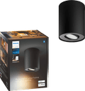 Philips Hue Pillar Opbouwspot White Ambiance - Zwart - 1-spots + Dimmer voorkant