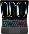 BlueBuilt Apple iPad Pro (2024) 11 inch Toetsenbord Hoes QWERTY Zwart bovenkant