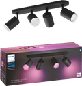 Philips Hue Fugato Mounted Spot Light White and Color - Black - 4-spots packaging