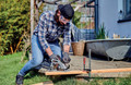 Einhell TP-CS 18/190 Li BL Solo (without battery) + Einhell E-Case M product in use