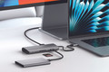 Satechi USB-C Multiport 8K Ethernet Adapter product in use