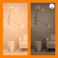 WiZ Edison Filament - Warm tot Koelwit Licht - E27 - Transparant product in gebruik