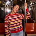 Sony LinkBuds Fit Paars Olivia Rodrigo edition product in gebruik