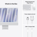 Apple iMac 24 Pouces M4 (CPU 8 Cœurs/GPU 8 Cœurs) 16 Go/512 Go Argent AZERTY visuel fournisseur