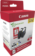 Canon PG-585XL + CL-586XL Combo Pack + Fotopapier verpakking