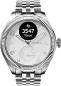 Withings ScanWatch Nova Brilliant Titanium Zilver 39mm voorkant