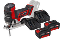 Einhell TP-JST 18/135 Li BL Solo 4.0Ah Battery (2x) Starter Kit Main Image