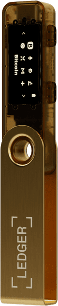 Ledger Nano S Plus Gold rechterkant
