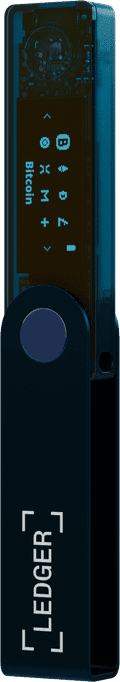 Ledger Nano X Sapphire Blue rechterkant