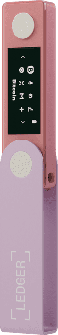 Ledger Nano X Pastel Pink rechterkant