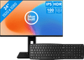 BlueBuilt 24 inch Full HD + BlueBuilt Draadloos USB Toetsenbord QWERTY Main Image