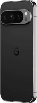 Google Pixel 9 Pro 128GB Zwart 5G + Just in Case Soft Design Back Cover Zwart achterkant